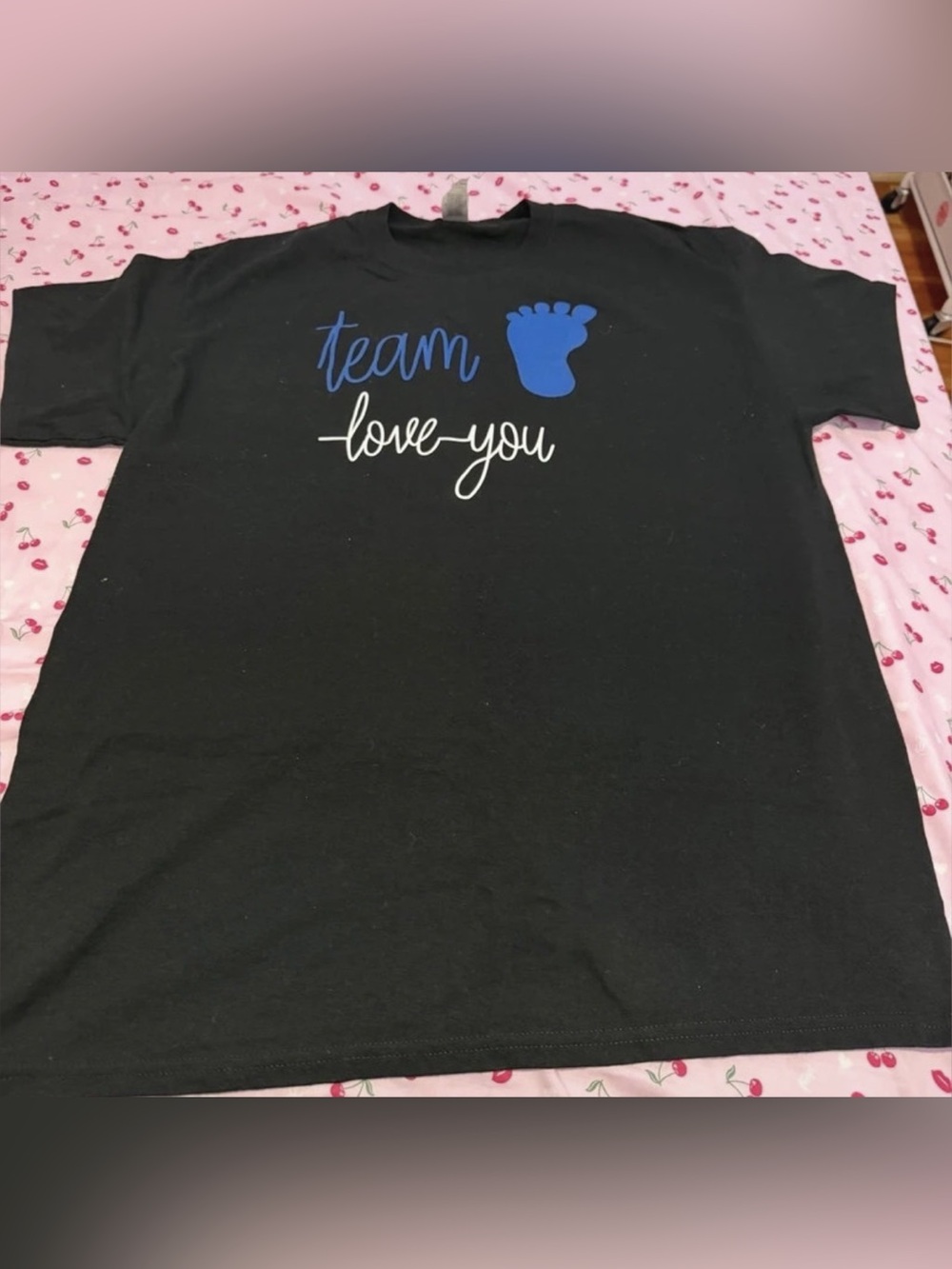 Gildan Team Boy Love You Graphic Tee Black Large Like New